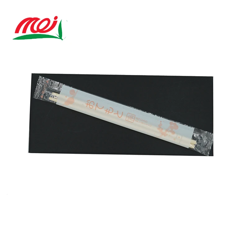 Biodegradable Japanese samurai katana  Opp Package Fancy Disposable Round Bamboo Chopstick With Logo