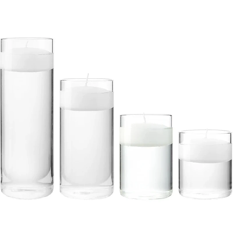 High Quality Floating Water Paraffin Wax Candle 3 inch for Christmas Decorations Wholesale Flower Pattern Votive Candle Weddings
