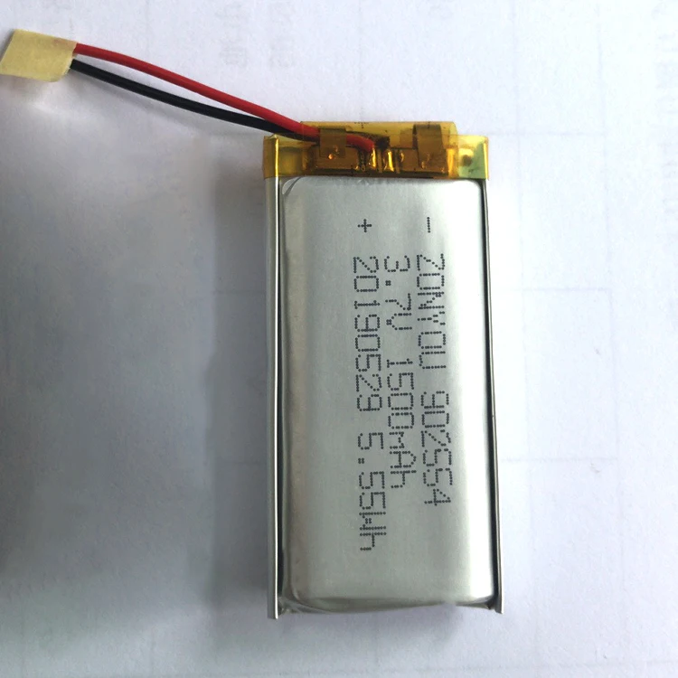 
Recharge 5.55Wh 902554 1500mAh 3.7V Lipo Li-ion Lithium Ion Polymer Batteries Battery 