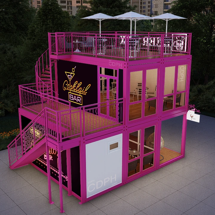 New Popular 20ft/40ft Expandable Container Bar Restaurant Cafe House with Kitchen Modern Hotel CE Certification Customized Color