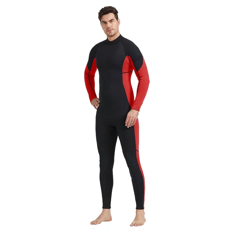 DIVESTAR Custom 3mm 5 mm Neoprene Back Front Zip Men Wetsuits in Cold Water for Surfing Swimming Diving