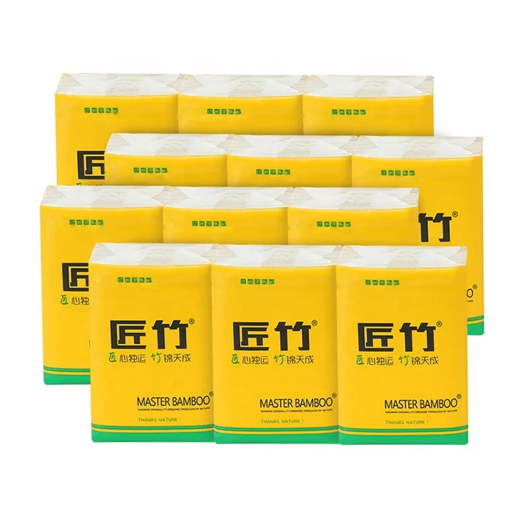 Настраиваемая Мягкая Мини-салфетка для лица, 4-слойная дорожная бамбуковая туалетная бумага
