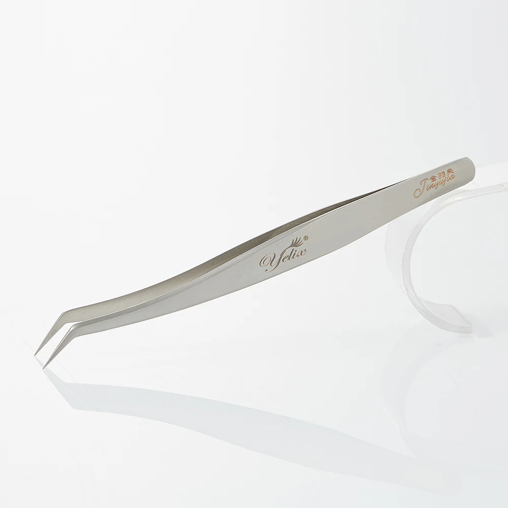 Yelix 3D Series Great Precisely Makeup Tool Eyelash Tweezers Private Label Stainless Steel Russian Volume Tweezers