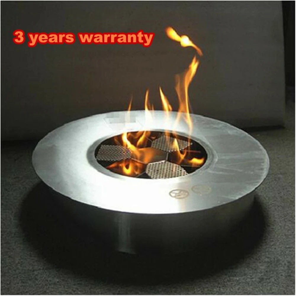 inno fire  8 liters stainless steel outdoor  bio ethanol fireplace round manual burner