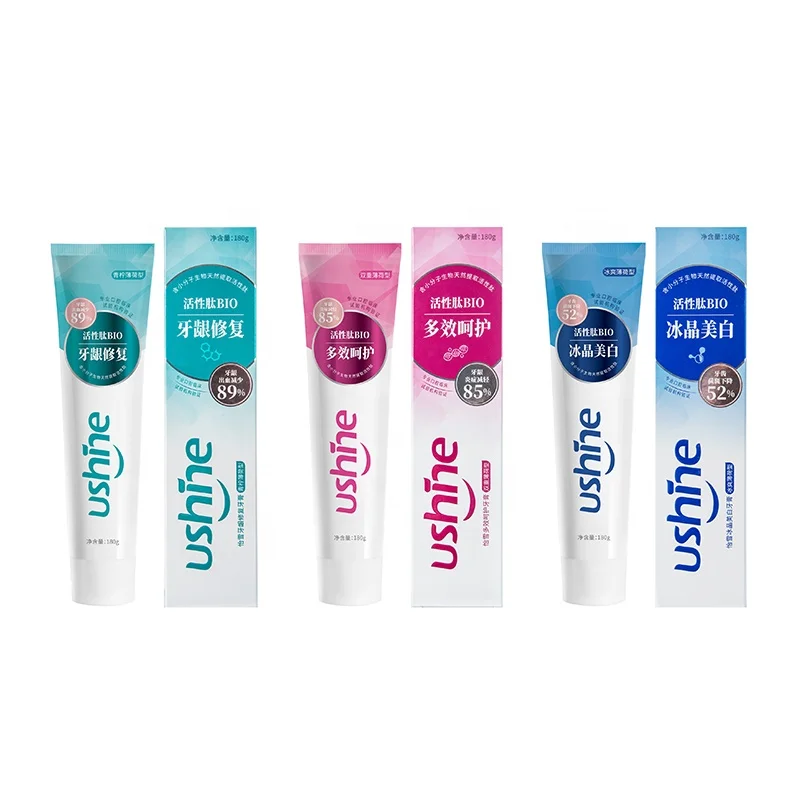180g Teeth Whitening Active peptide toothpaste Repair oral injuries reduce oral odor Remove Stains Oral Hygiene