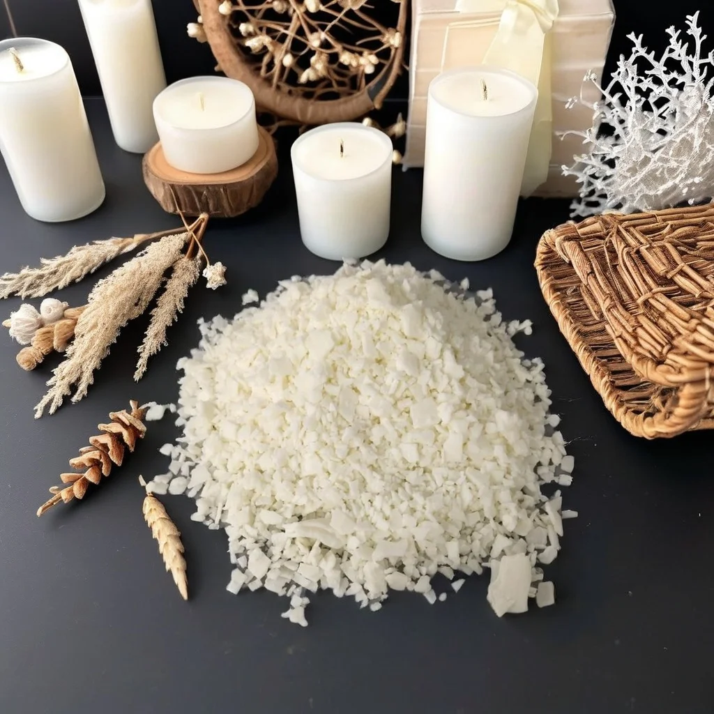 DAWN GREEN VALLEY Eco-friendly Natural Soy and Paraffin Blend Wax DIY Handmade Candle Flakes for Holiday Gift Making
