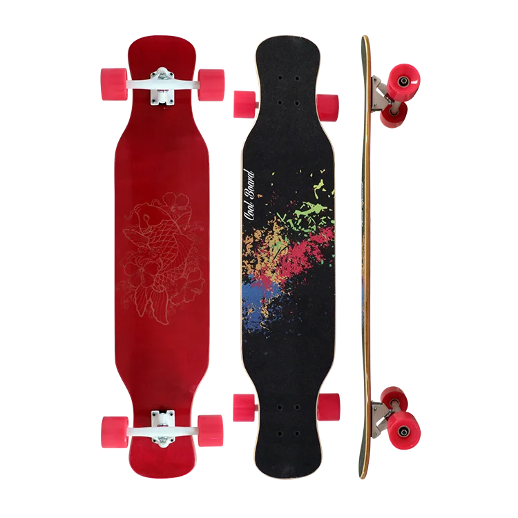  Оптовая продажа по 8 слоев русский деревянный Longboard Танцующая