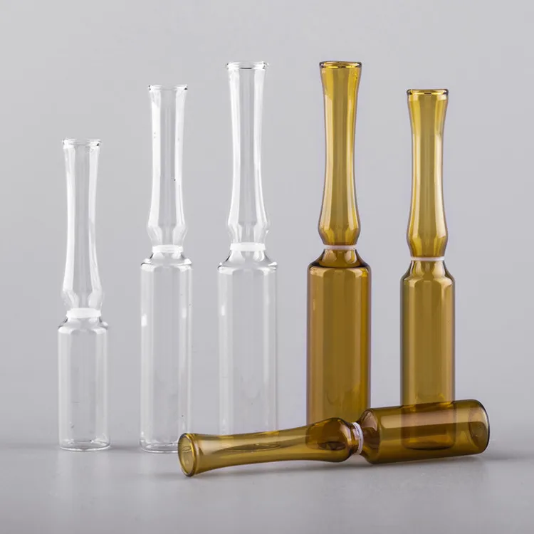 Low borosilicate clear and amber glass ampoule for pharmaceutical bottles