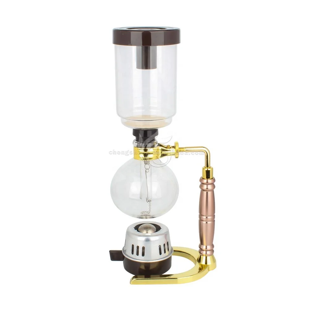 High Boron Vacuum Glass Coffee Maker Syphon  Alcohol Burner Moka Coffee Pot Set