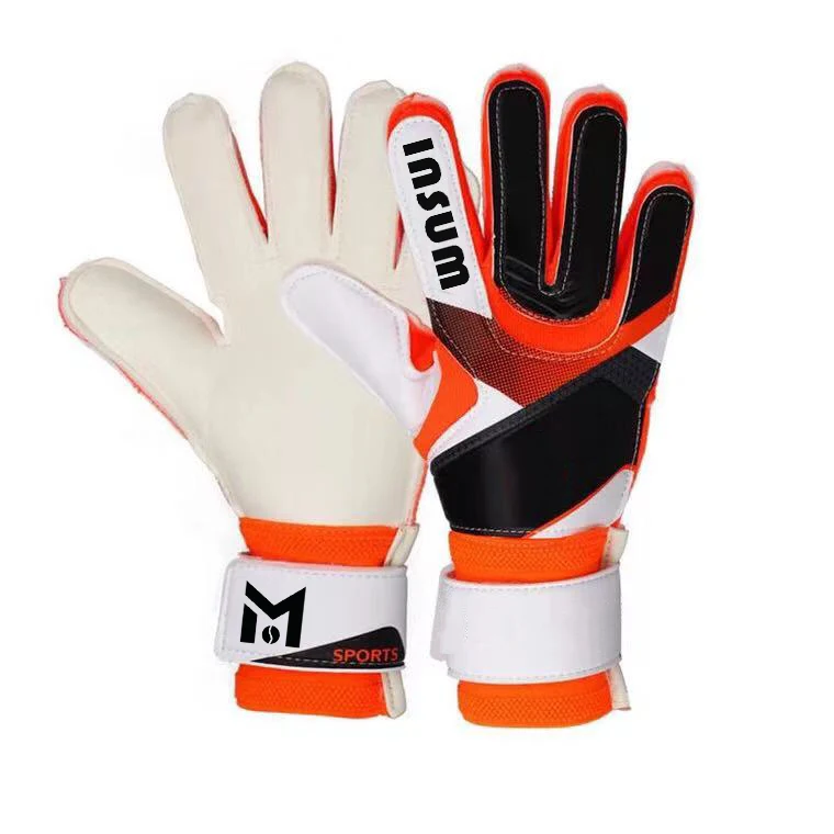 
China OEM Custom Professional Thick Green Goalkeeper Gloves with Finger Protection for Football Latex Goalkeeper Glove 