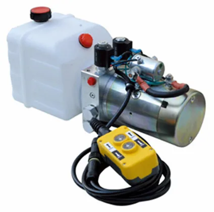 dc motor 12v 24v 220v double acting hydraulic power pack unit with hydraulic pump motor tailgate lift