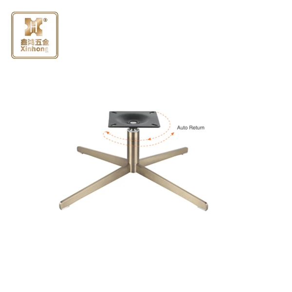 Aluminum alloy dia-casting four star swivel chair legs office chair wheel base