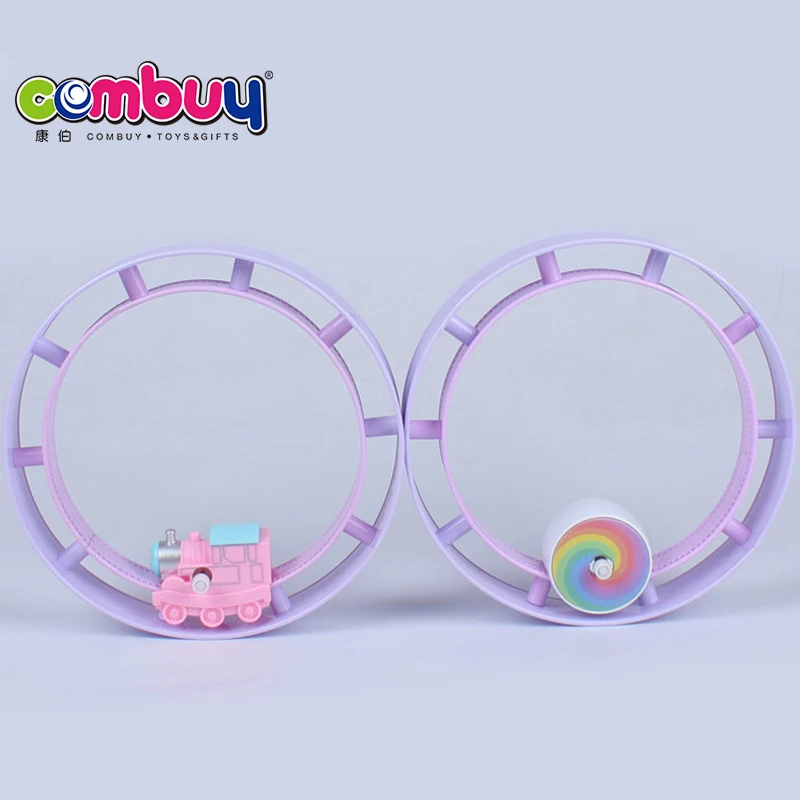 Rolling track clockwork lollipop kids wind up chain toy