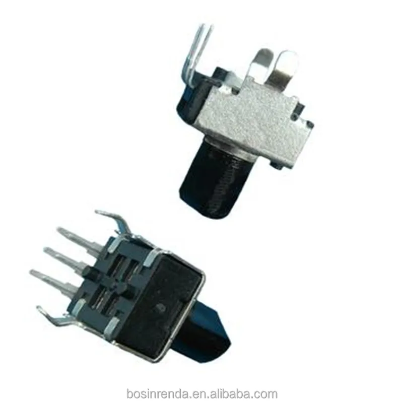 high quality rotary potentiometer 9mm b50k 5pin  9mm carbon potentiometer