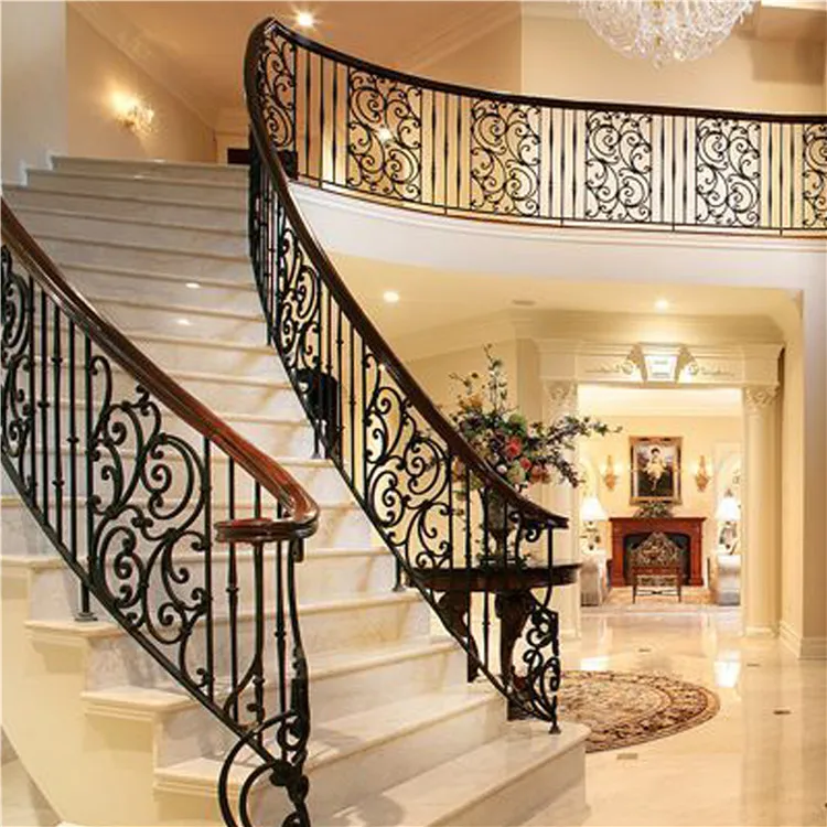 high quality cheap price staircase used wrought iron fence panel for sale wrought iron balcony railing