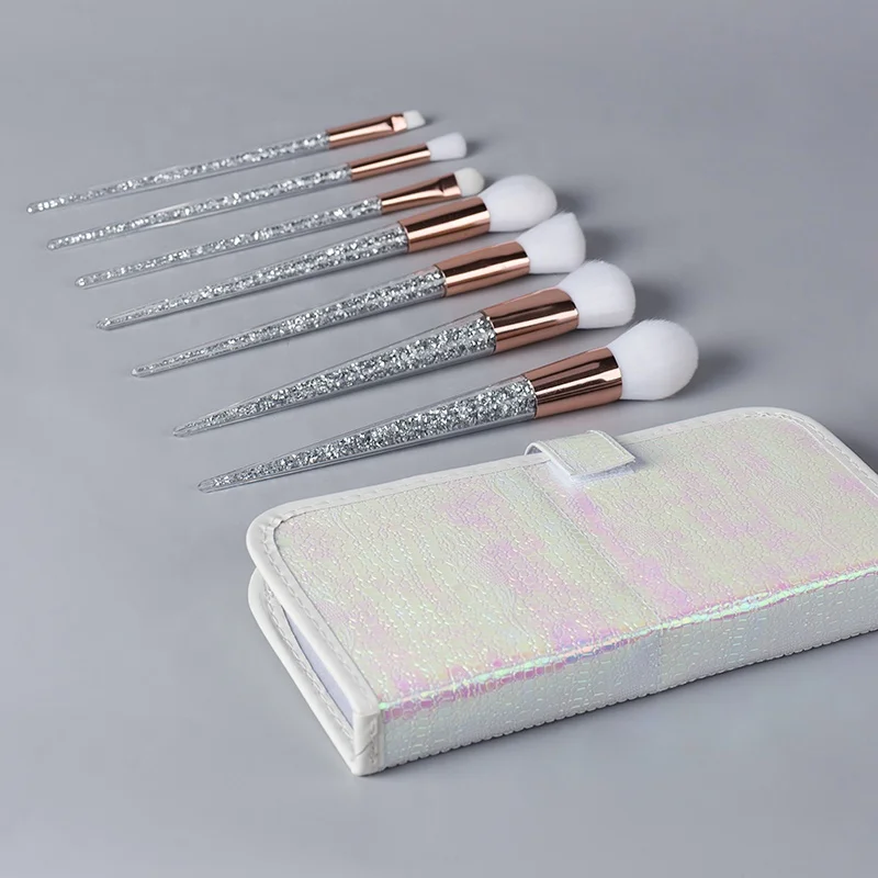 Коническая Хрустальная ручка прозрачная ручка Косметическая Кисть для макияжа