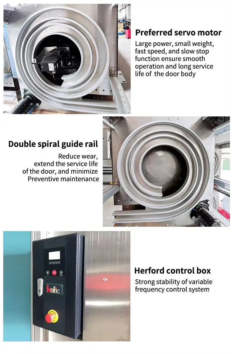 High Quality Stable Other Automatic Metal Industrial Roll up Servo Aluminum Alloy Hard Quick Workshop Speed Spiral