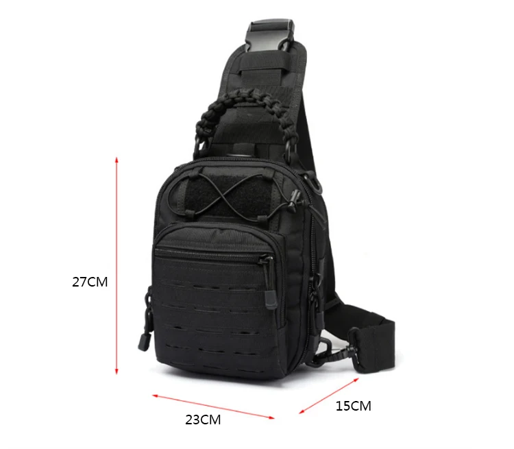 Chenhao Rucksack Mountaineering Bag Waterproof Cut Molle Backpack Crossbody Casual Slingback Pack Tactical Sling Bag