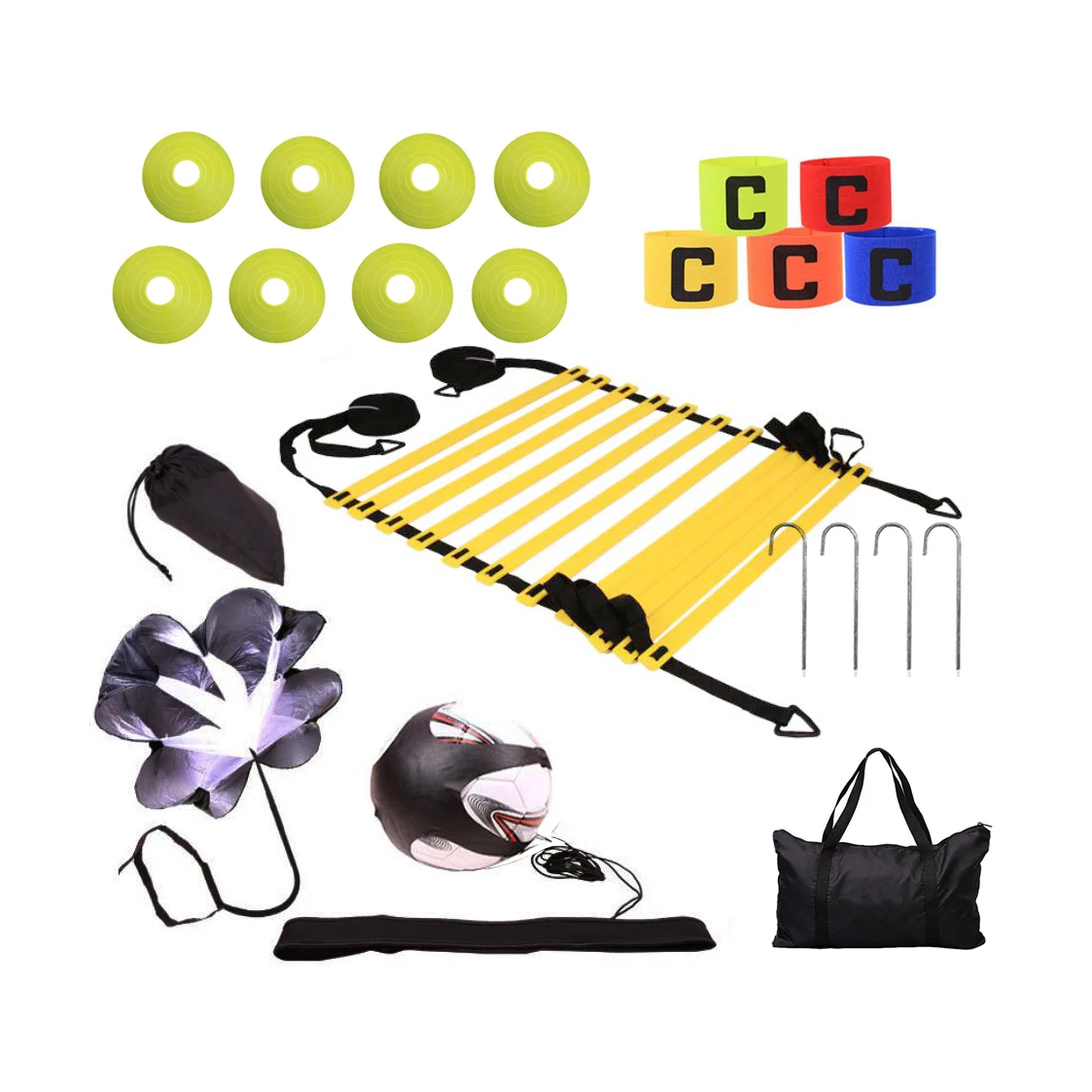 Custom Speed Soccer Football Agility Ladder Parachute Cones Agility Training Equipment
