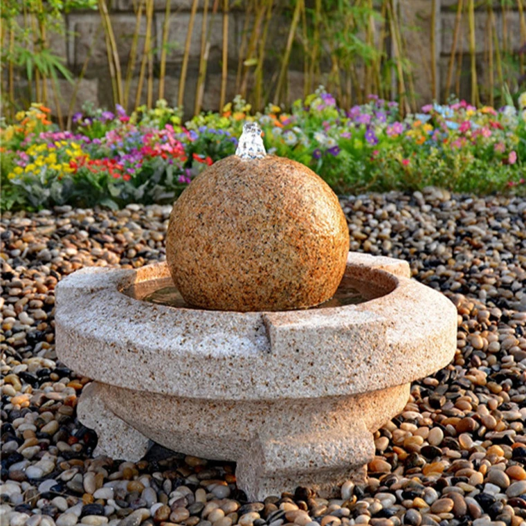 Outdoor Chinese Garden Water Fountain with Fengshui Ball