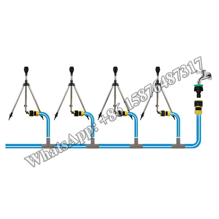Lawn Telescopic Tripod Water Sprinkler Head