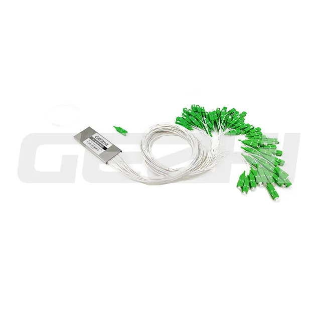 Communication Equipment1x2 1x4 1x8 1x16 1x32 1x64 Plc Splitter Wavelength 1260 - 1650nm Fiber Type Plc Optic Splitter