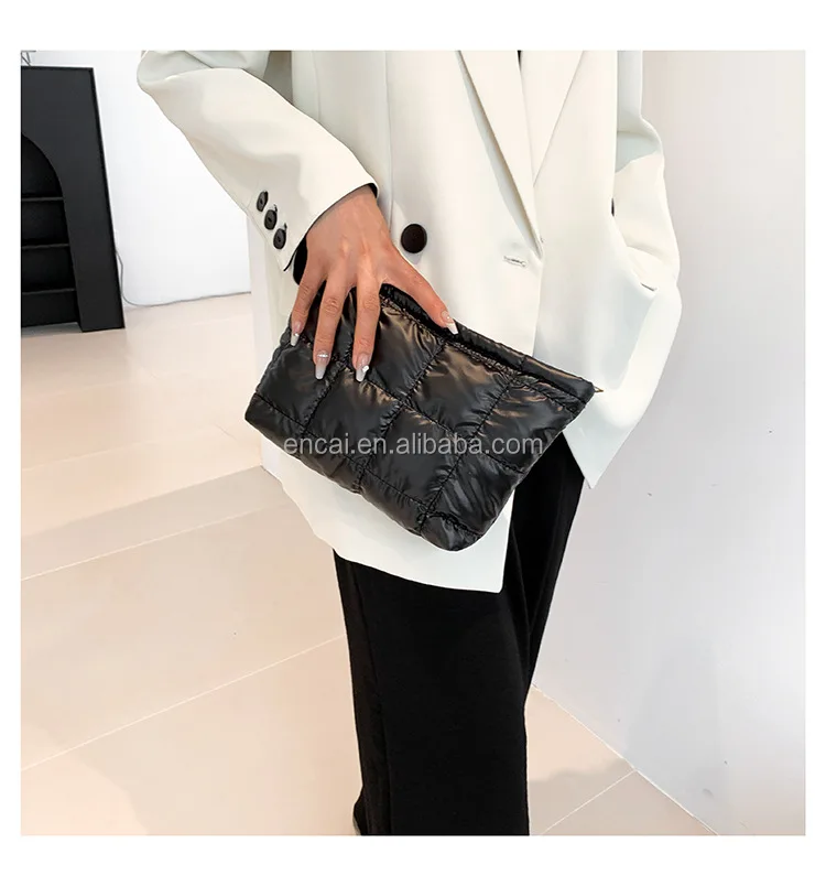 Makeup Bag Travel Cosmetic Bag Puffy Make Up Bags for Women Organizer Case Puffer Pouch for Purse Storage