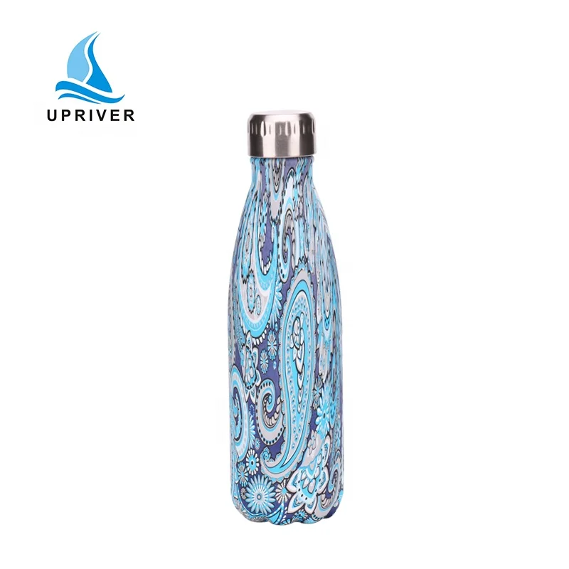 25oz Colorful Stainless Steel custom logo water bottle Double Wall Thermal Sports Cola shaped Vacuum Bottle with Lid