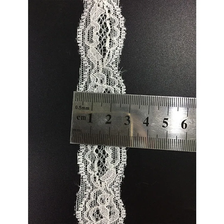 2.8cm aliexpress 1 inch original nylon spandex elastic swiss voile lace trim