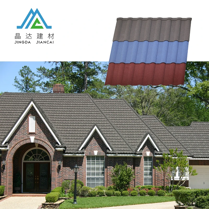 Bangladesh Malawi Iron Galvanized Corrugated Sheet Color Stone Coated Metal Roof Tile