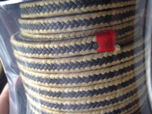 Manufacturer custom aramid Angle braided ptfe gland seal packing
