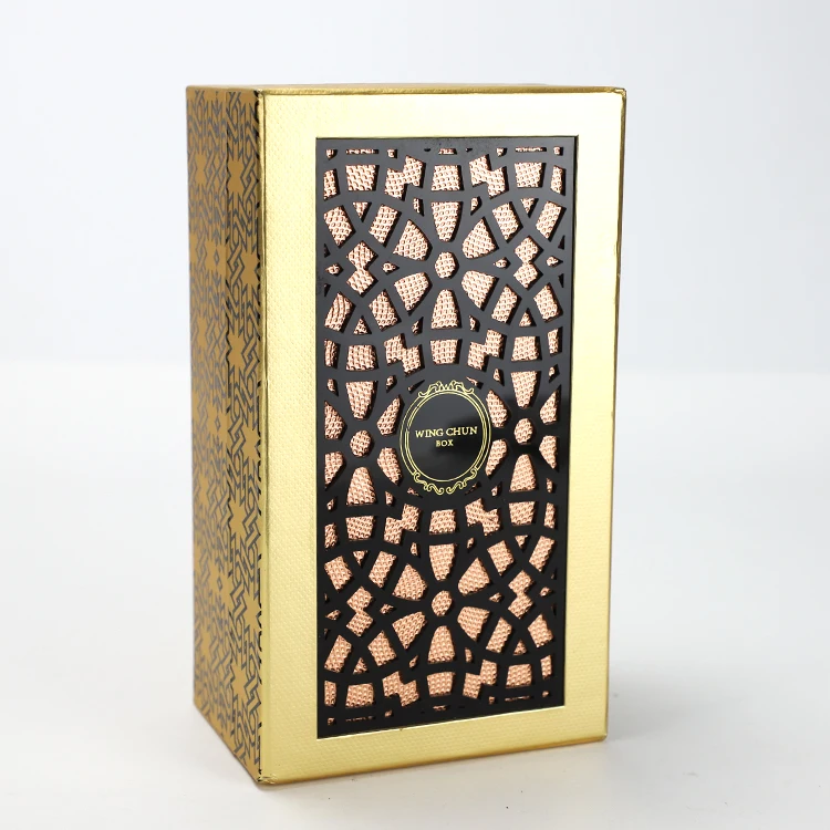 Custom Wholesale Whisky Spirit Packaging Carton Gift Box for Single Wine Bottle Packing