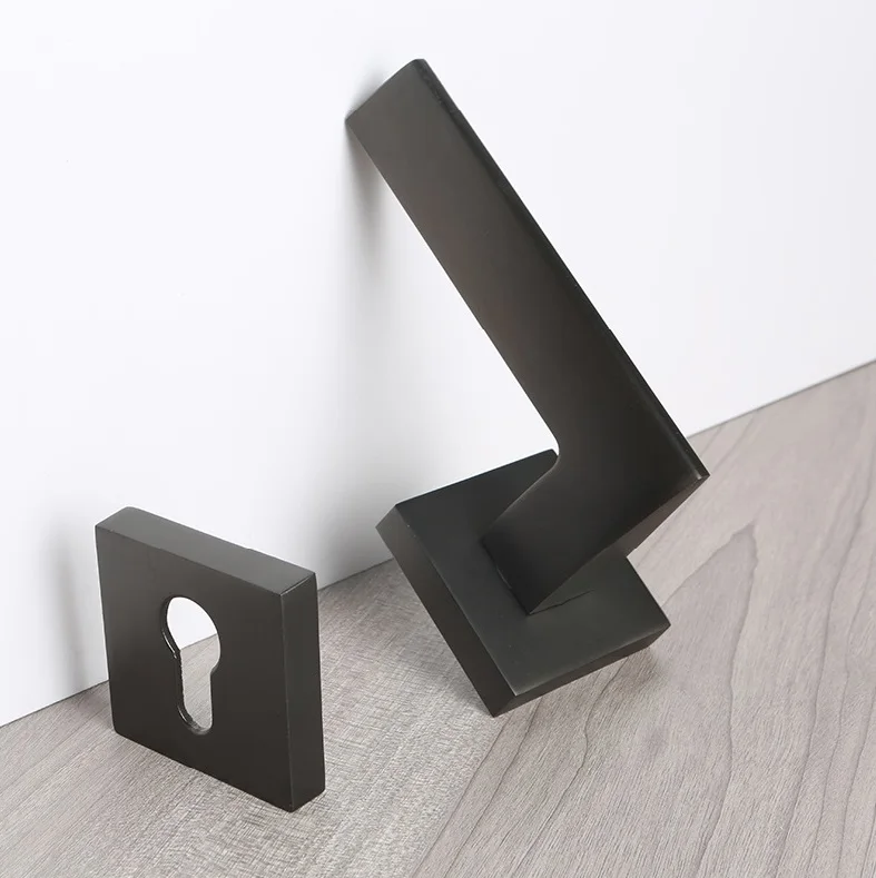 Nordic Modern Zinc Alloy Accessories Split Lock Internal Main Pull Door Handle