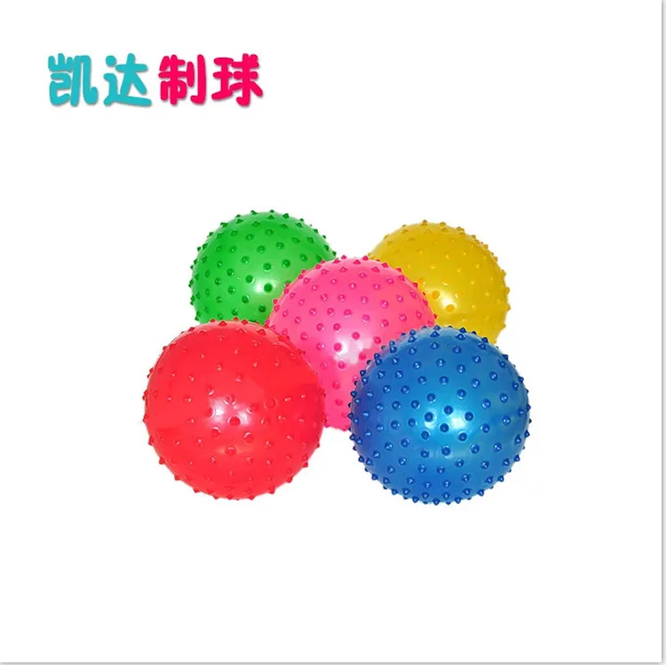 Baby Soft Squeeze Bouncing Fidget Development Sensory Educational Toy Inflatable Rubber Ball for Children Infant Gift