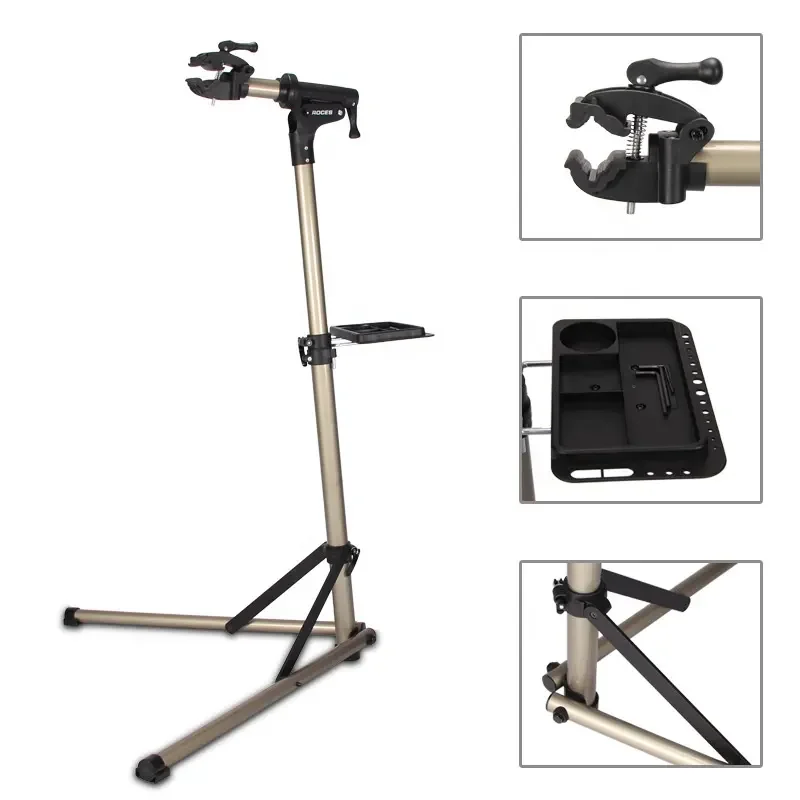 Bicycle Adjustment Special Rack Retractable Tripod Portable  Bike Work Stand Repair Tools