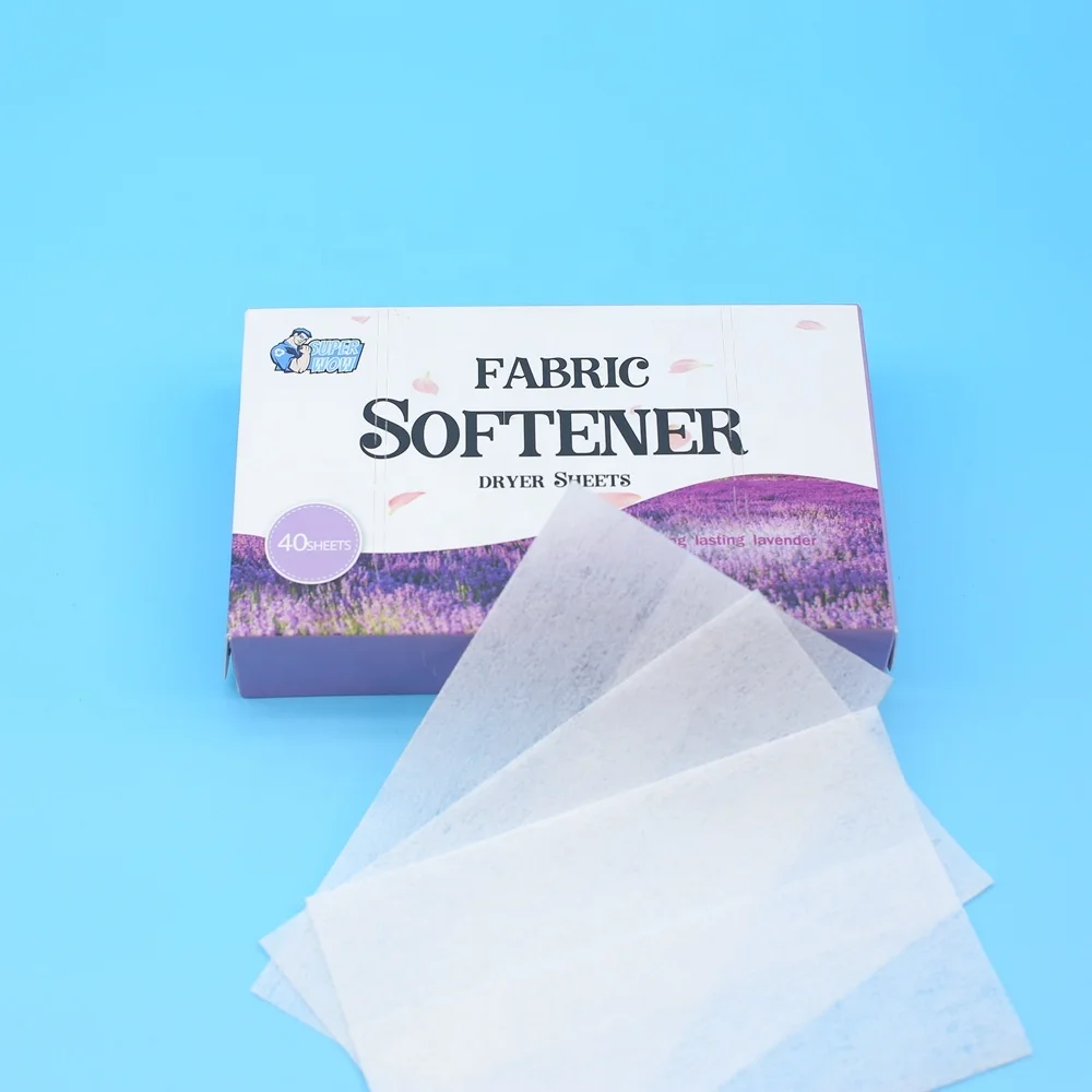New Product Tumble Dry Sheets Household Clothes Dryer Fragrance Fabric Softener Dryer Sheets
