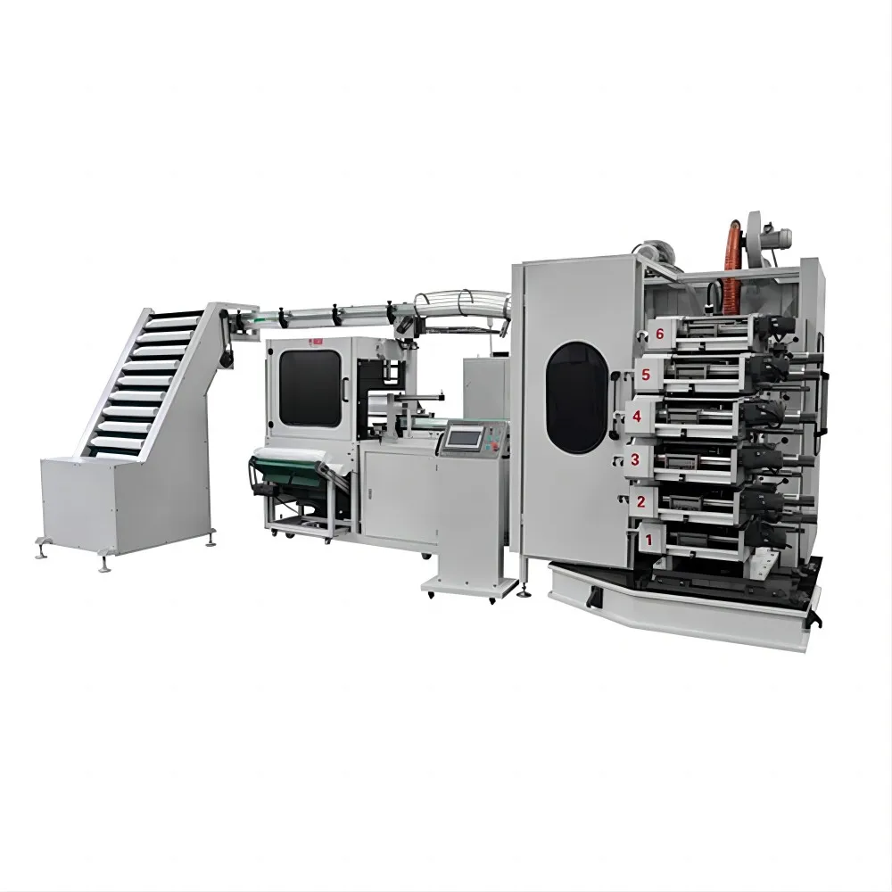 GCHP-6180 6 цветов печатный логотип на PP/PS/PET пластиковые одноразовые стаканчики офсетная печатная машина