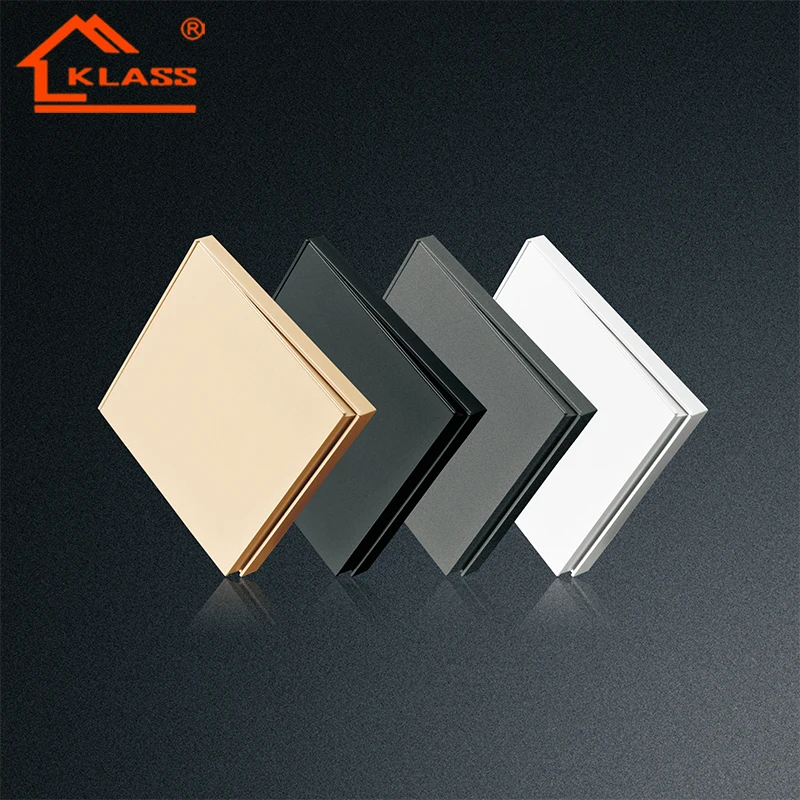 KLASS High-quality UK England  Switches 3/5 Pin Universal Electrical Socket with Interruptor Hotel Fashion Design Switch