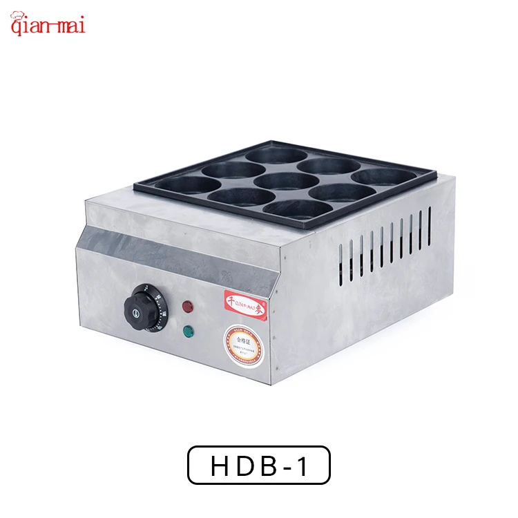 9 Holes egg taiwan electric street food stand rotating ferris wheel for yarn metal cake Maker pan snack machines