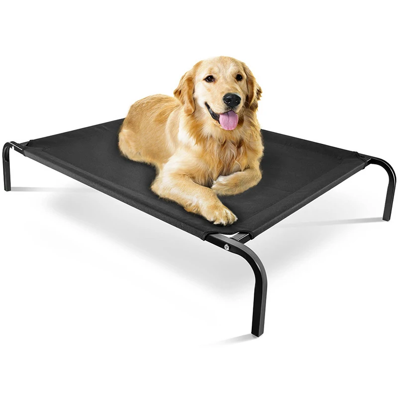 Outdoor Waterproof Metal Stainless Steel Frame Pet Cooling Bed Raised Breathable Elevated Dog Bed