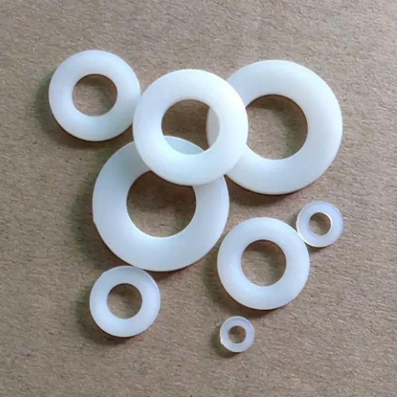 Поликарбонат белая шайба 24 мм наружный диаметр x 16 внутренний 2 длина