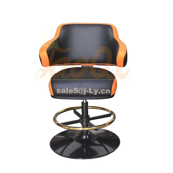 K920-1 Resort Chair Gas Lift Armrest Bar Stool Swivel Adjustable Height Slot Gaming Poker Casino Bar Chair
