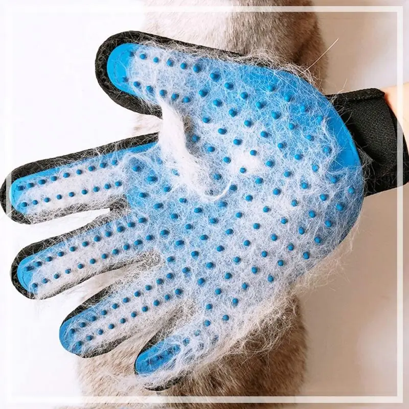 New Style Double Sides Brush 259 Pins Needles Pet Cleaning Grooming Hair Remover Gloves For Cat Dog Pet Grooming Glove Gloves