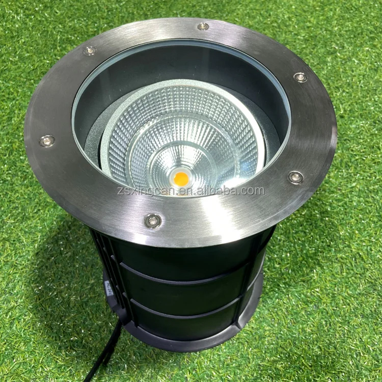 IP67 Outdoor Adjustable Angle Underground Lamp 10W 20W 30W Garden Landscape Recessed Waterproof LED Inground Light