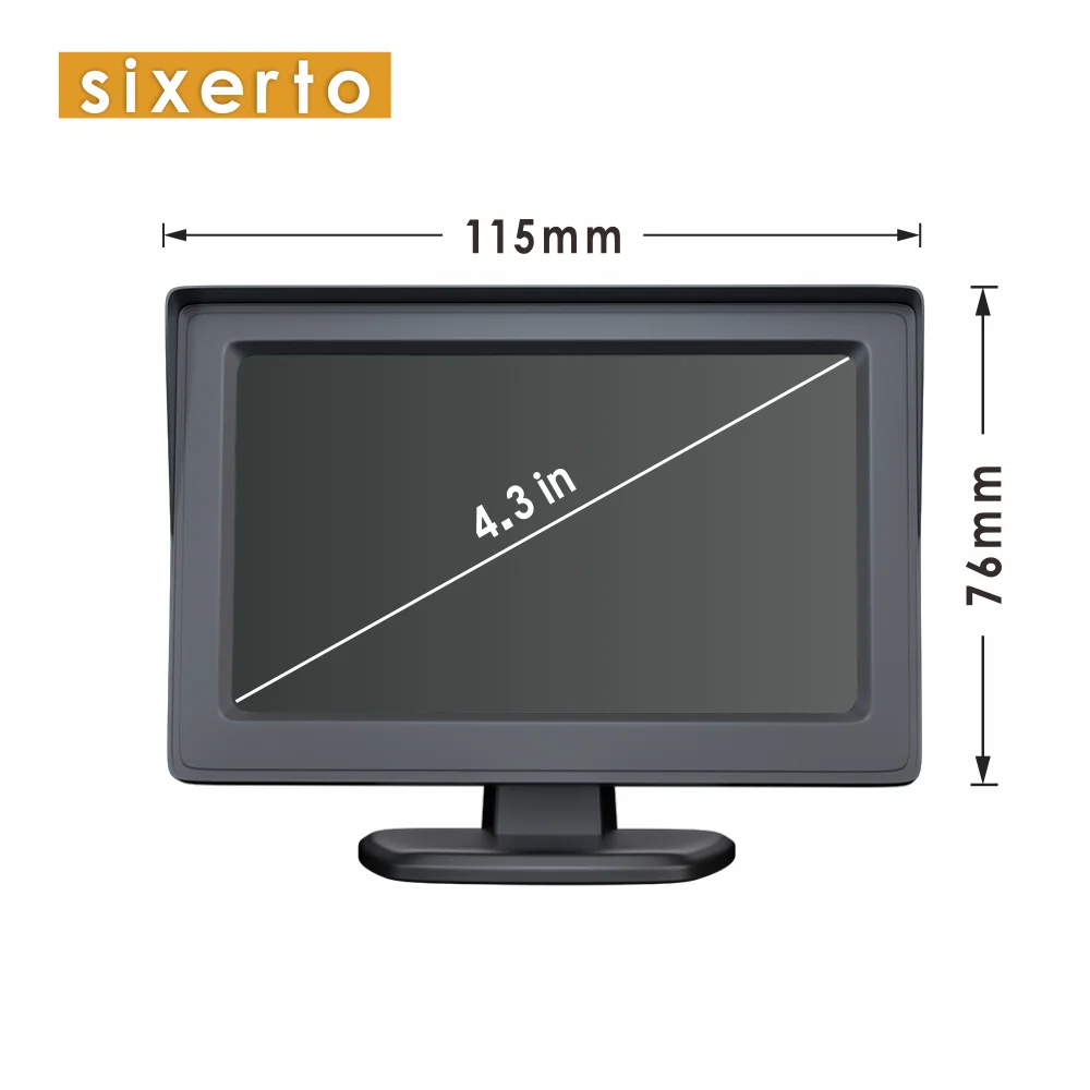 Factory supply 5 inch LCD CAR MONITOR Rear View Display for Parking Reverse Rear view AHD Camera monitor