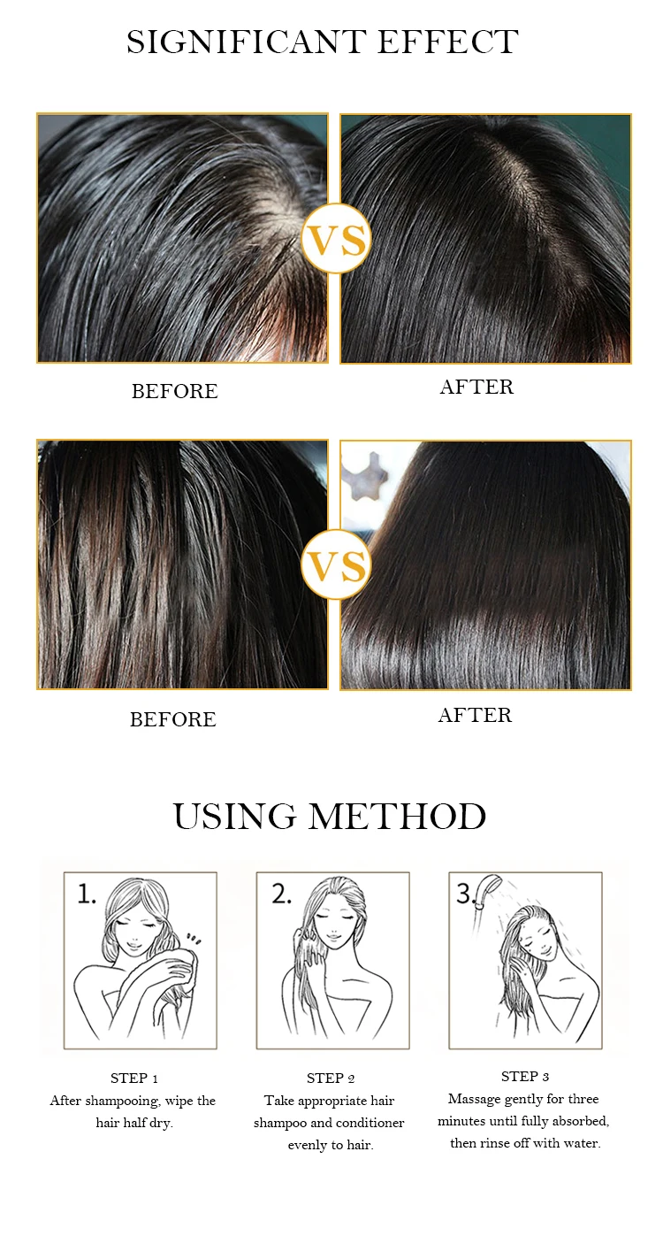 OEM Private Label Professional Ginger Classic Hair Mask For Hair Growth