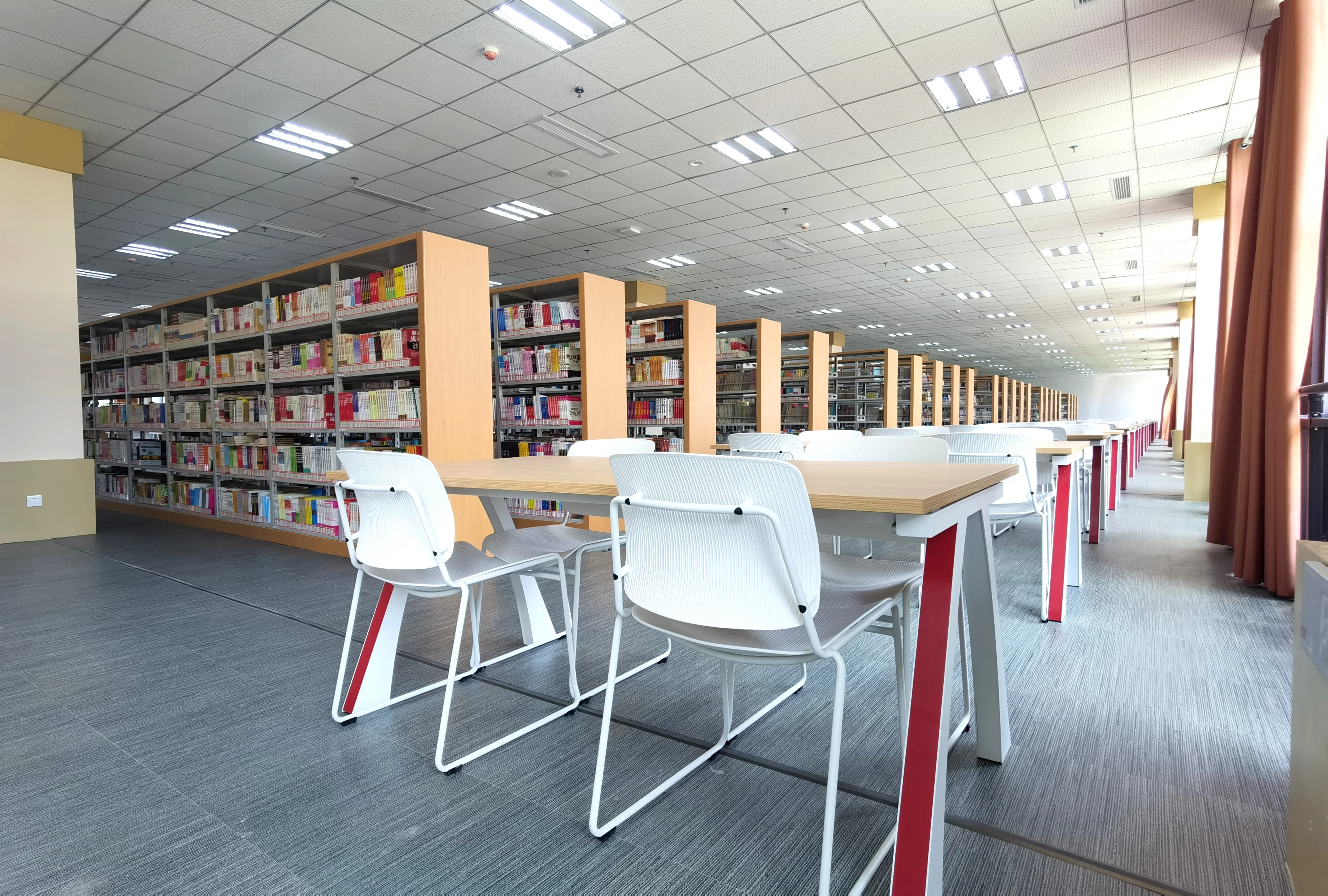 High Quality Library Furniture Study Desk Table Office Desk Staff Workstation