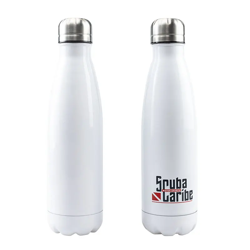 Sublimation blanks custom 17 oz flask coke bottle double wall stainless steel recycled cola sports water bottle