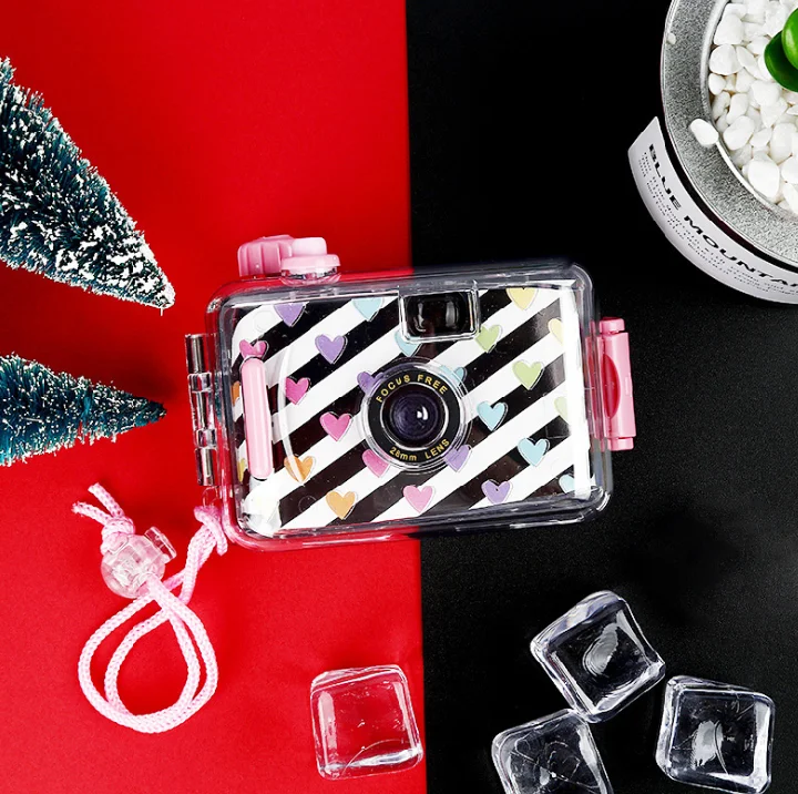 
Underwater Cute Retro Shoot Gift Portable Camera, Mini Multiple Times Child 135 Film Camera, Waterproof Point-and-shoot Camera 