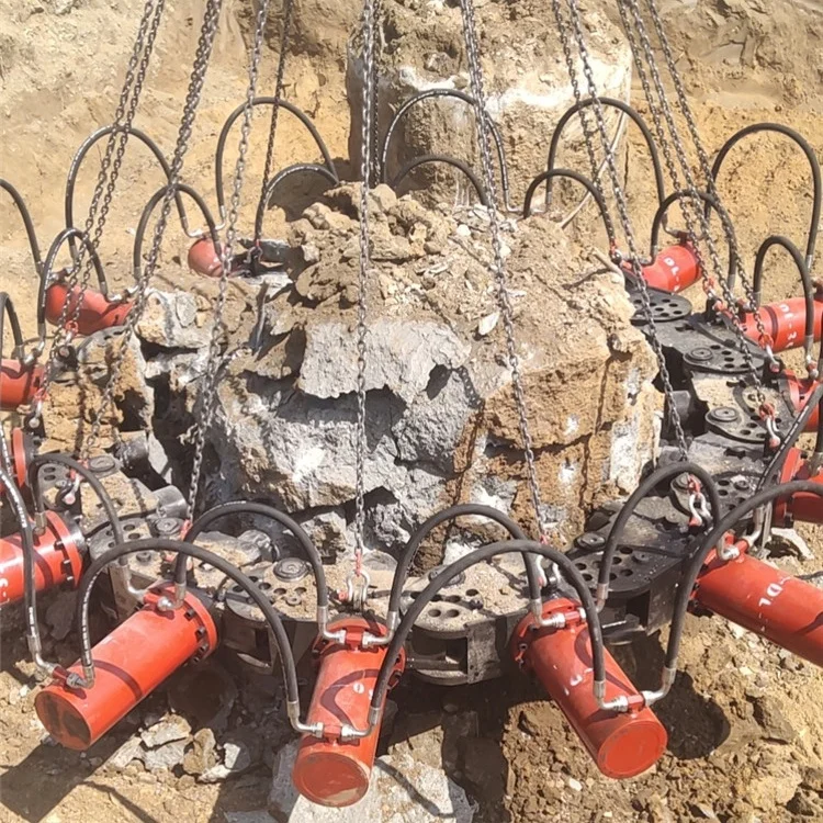 DINGLI Machinery Pile Breaker Circular Round Pile Cutter With 11 Modules Breaking Diameter 1150-1300mm
